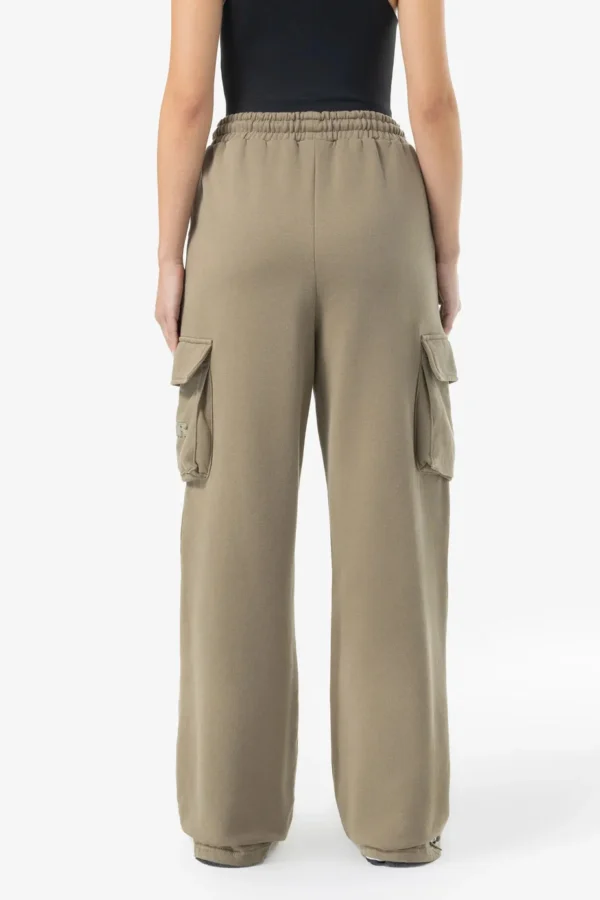 Namy Cargo Sweat Pants Washed Desert Taupe-1