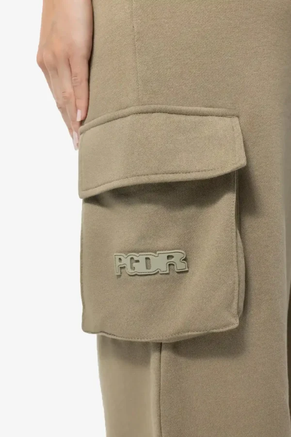 Namy Cargo Sweat Pants Washed Desert Taupe-2