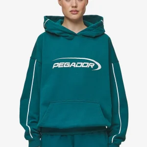 Naomi Oversized Hoodie Washed Urban Turquoise