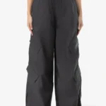 Nelly Cargo Tracksuit Pants Black