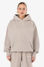 Nenno Oversized Hoodie Washed Dark Stone