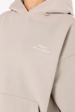 Nenno Oversized Hoodie Washed Dark Stone-2