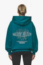 Nisa Oversized Hoodie Washed Urban Turquoise-1