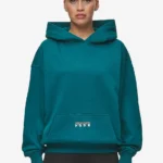 Nisa Oversized Hoodie Washed Urban Turquoise