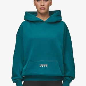 Nisa Oversized Hoodie Washed Urban Turquoise