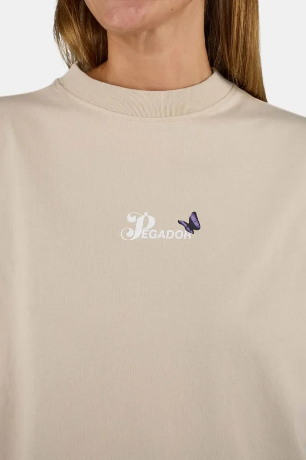 Noria Heavy Oversized Tee Washed Light Beige-2