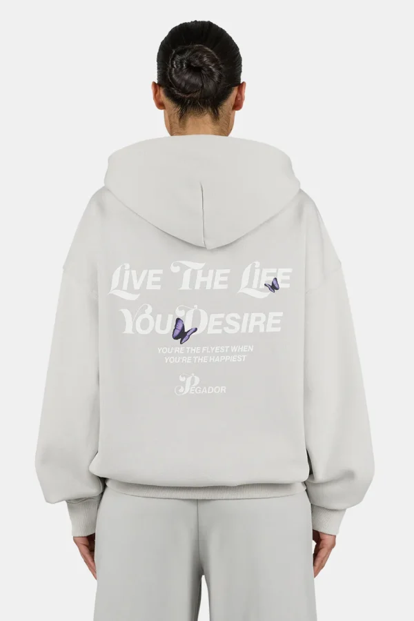 Noria Oversized Sweat Jacket Washed Pure Grey-1