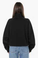 Norma Oversized Halfzip Sweater Washed Black-1