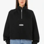 Norma Oversized Halfzip Sweater Washed Black