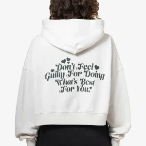 Odda Oversized Cropped Hoodie Washed Salty Cream-1