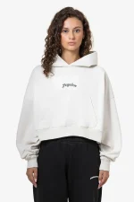 Odda Oversized Cropped Hoodie Washed Salty Cream