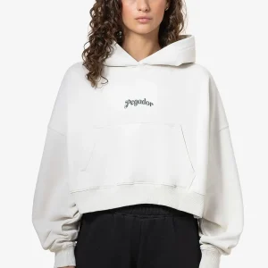 Odda Oversized Cropped Hoodie Washed Salty Cream