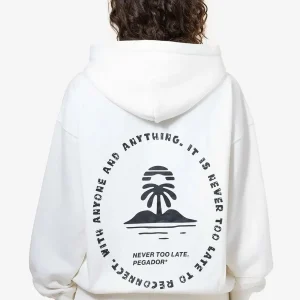 Palmyra Oversized Zip Hoodie Washed Coconut Milk-1