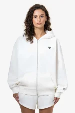 Palmyra Oversized Zip Hoodie Washed Coconut Milk