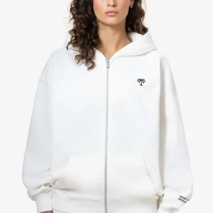 Palmyra Oversized Zip Hoodie Washed Coconut Milk