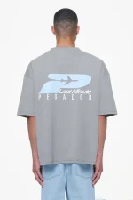 Pearce Boxy Tee Heavy Washed Cool Grey-1