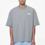 Pearce Boxy Tee Heavy Washed Cool Grey