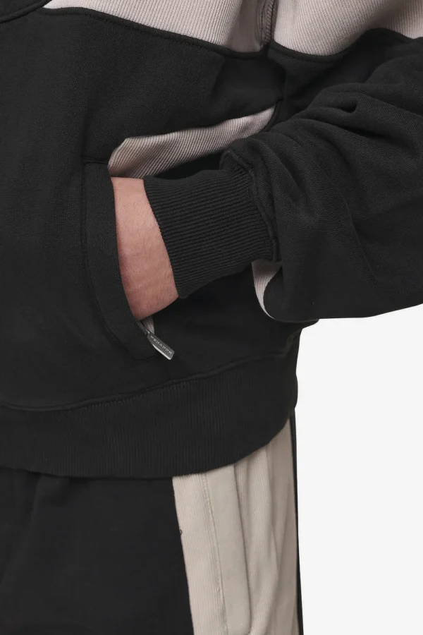 Pegador Clinton Oversized Washed Black Sweat Jacket