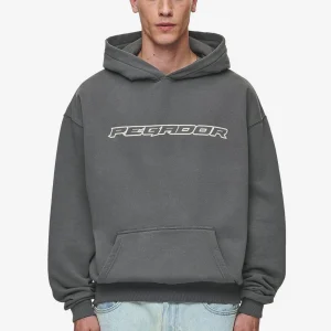 Pegador Alden Oversized Washed Anthracite Hoodie