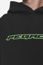 Pegador Alden Oversized Washed Black Hoodie