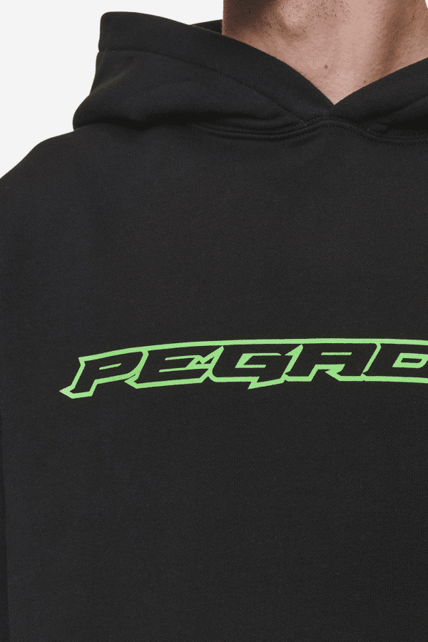 Pegador Alden Oversized Washed Black Hoodie