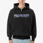 Pegador Anclar Oversized Raglan Washed Black Sweat Jacket