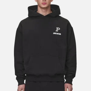 Pegador Baldock Oversized Washed Black Hoodie