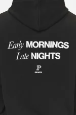 Pegador Baldock Oversized Washed Black Hoodie