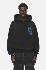 Pegador Bandon Boxy Washed Black Hoodie