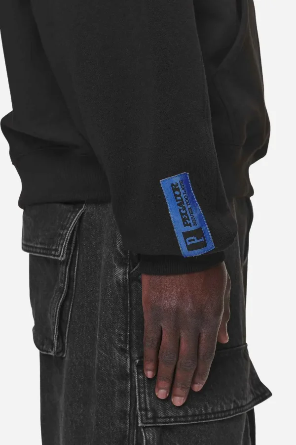 Pegador Bandon Boxy Washed Black Hoodie