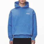Pegador Bass Oversized Washed Retro Blue Hoodie