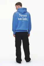 Pegador Bass Oversized Washed Retro Blue Hoodie