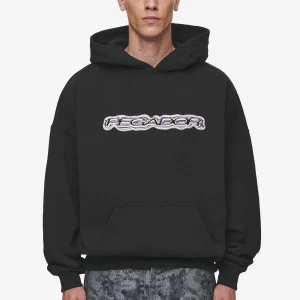 Pegador Baxter Boxy Washed Black Hoodie