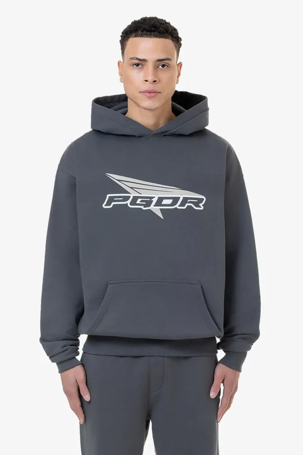 Pegador Blamor Oversized Washed Anthracite Hoodie