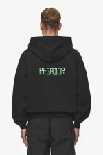 Pegador Bleek Boxy Washed Black Hoodie