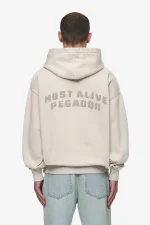 Pegador Buford Oversized Washed Light Beige Hoodie