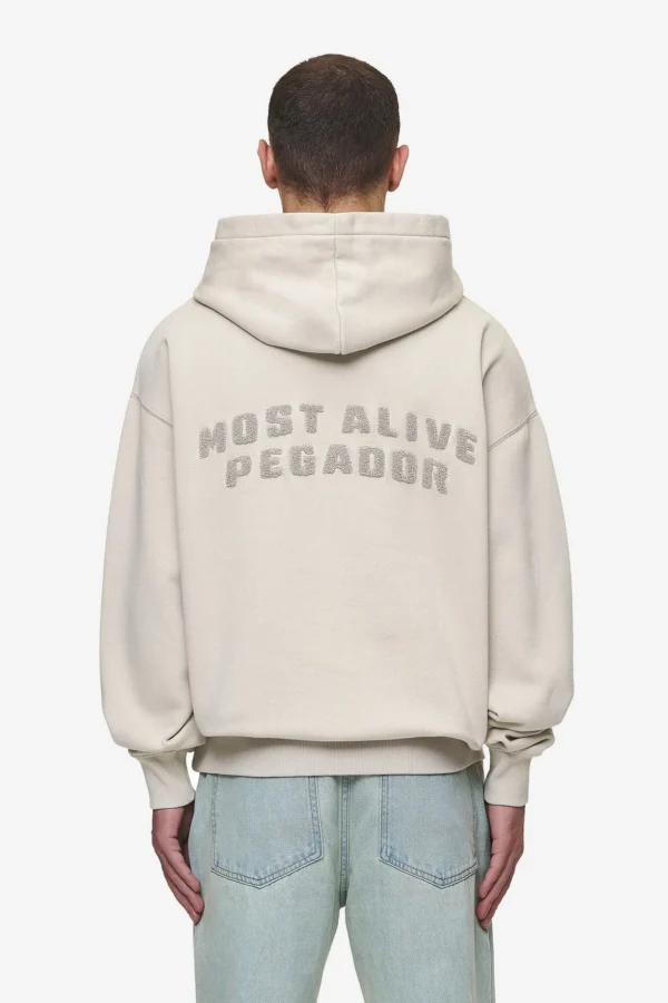 Pegador Buford Oversized Washed Light Beige Hoodie