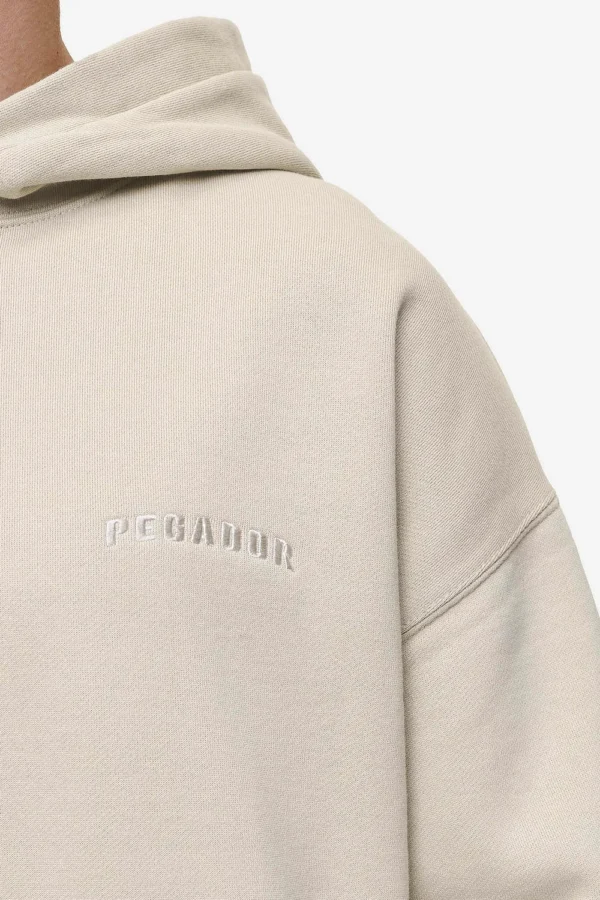 Pegador Buford Oversized Washed Light Beige Hoodie
