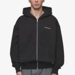 Pegador Charles Oversized Washed Black Sweat Jacket