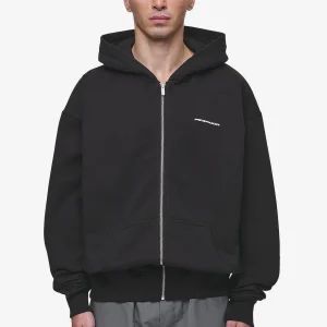 Pegador Charles Oversized Washed Black Sweat Jacket