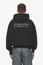 Pegador Charles Oversized Washed Black Sweat Jacket