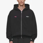 Pegador Clayton Oversized Washed Black Sweat Jacket