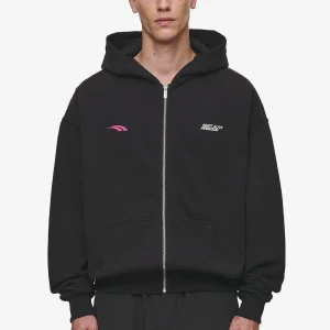 Pegador Clayton Oversized Washed Black Sweat Jacket