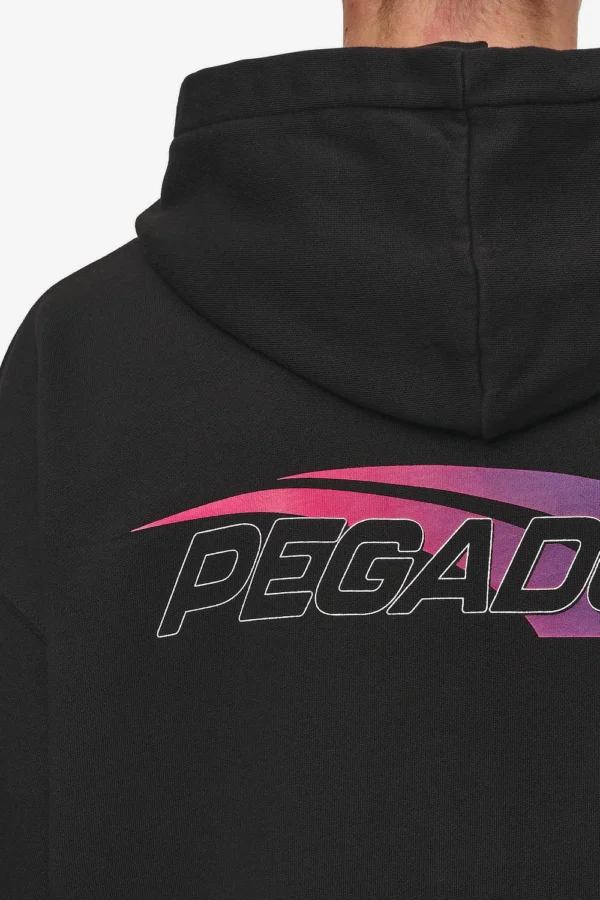 Pegador Clayton Oversized Washed Black Sweat Jacket