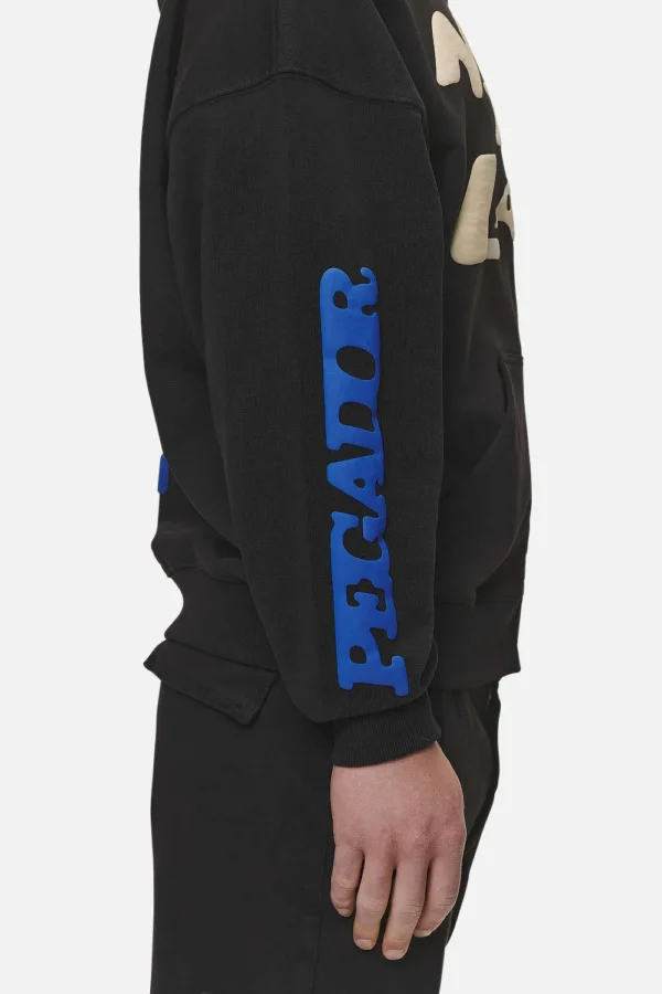 Pegador Corey Terry Boxy Washed Black Sweat Jacket