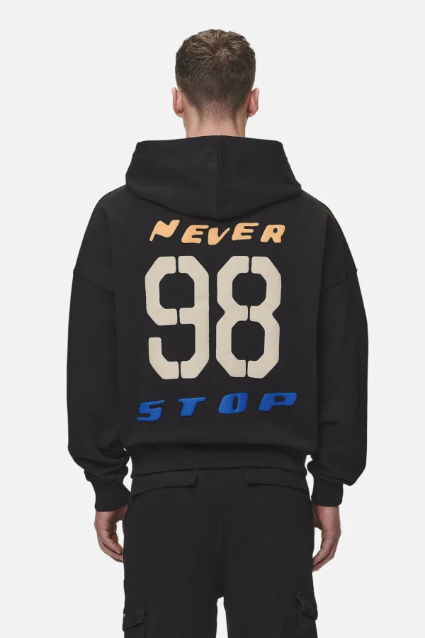 Pegador Corey Terry Boxy Washed Black Sweat Jacket