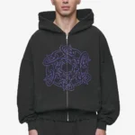 Pegador Dalk Boxy Vintage Black Sweat Jacket