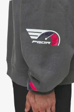 Pegador Dome Boxy Washed Anthracite Hoodie