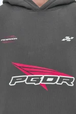 Pegador Dome Boxy Washed Anthracite Hoodie