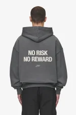 Pegador Fox Oversized Washed Anthracite Hoodie